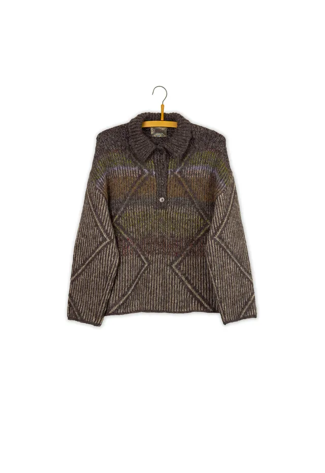 Isager Alma Sweater kit tricot pull femme laine