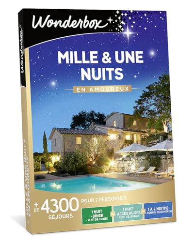 Wonderbox Mille & Une Nuits en Amoureux coffret cadeau 2 pers