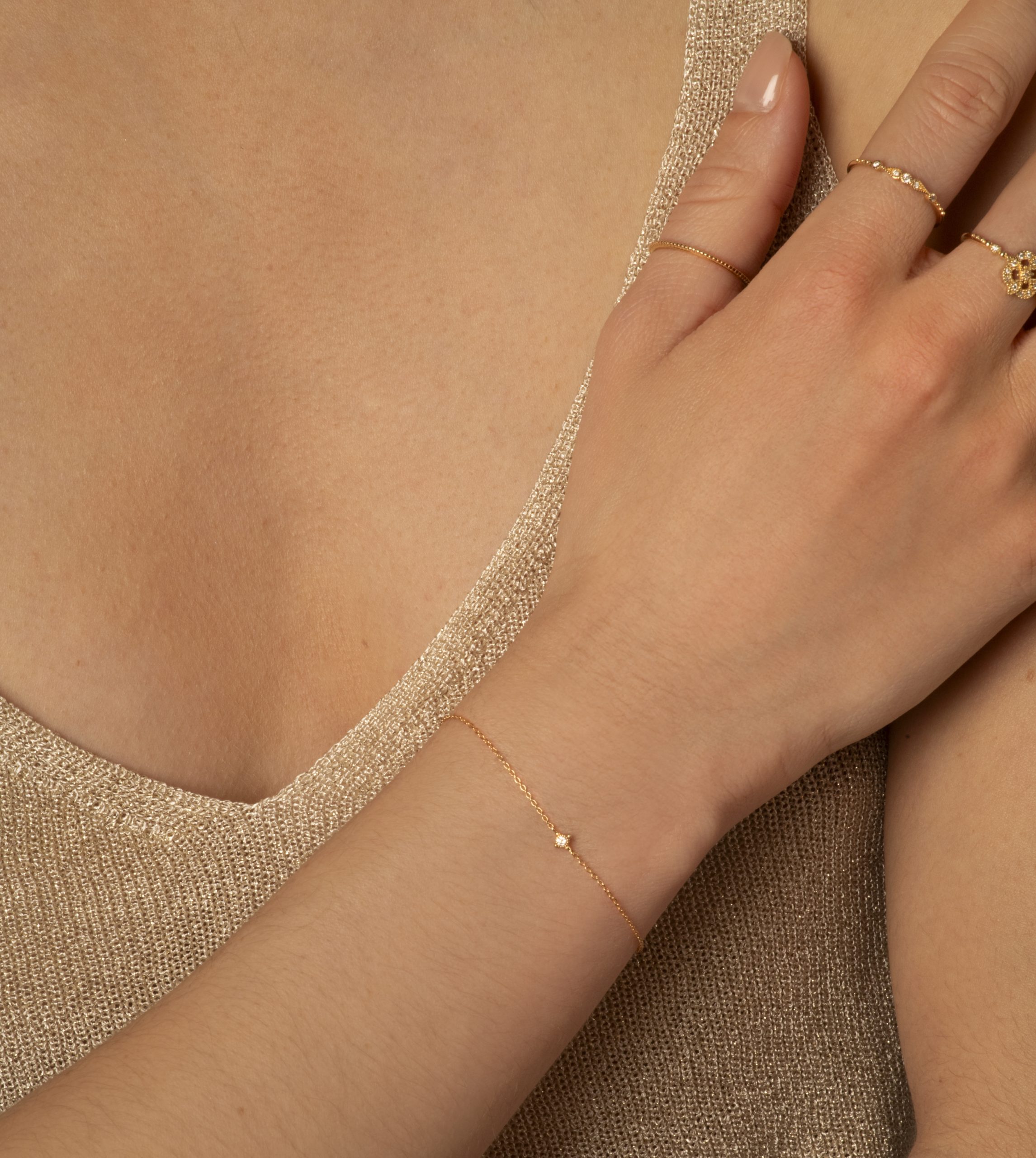 Angèle Brousse Susie bracelet diamant or jaune 18 carats