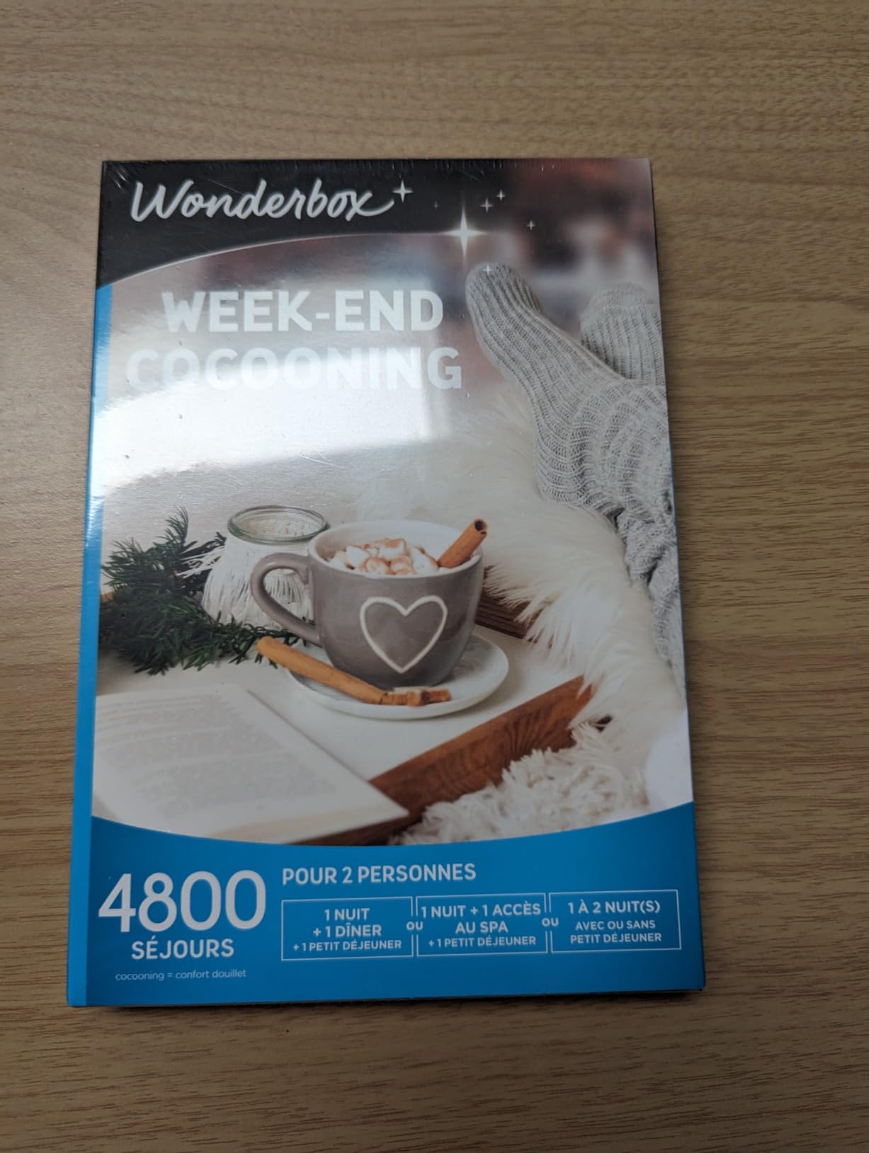 Wonderbox Week-End Cocooning coffret séjour 2 pers.
