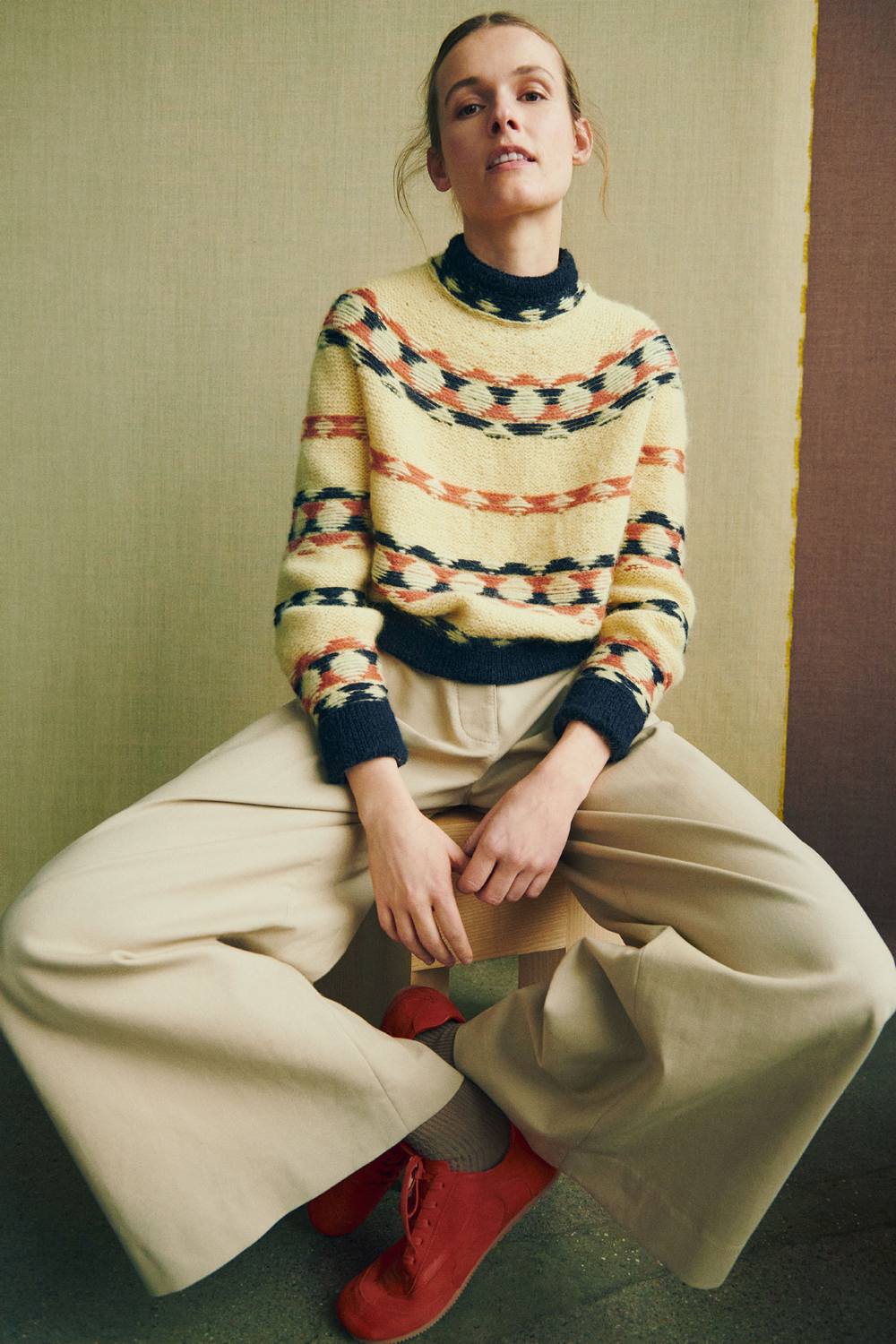 Isager Gunta Sweater Isager Soft kit tricot pull