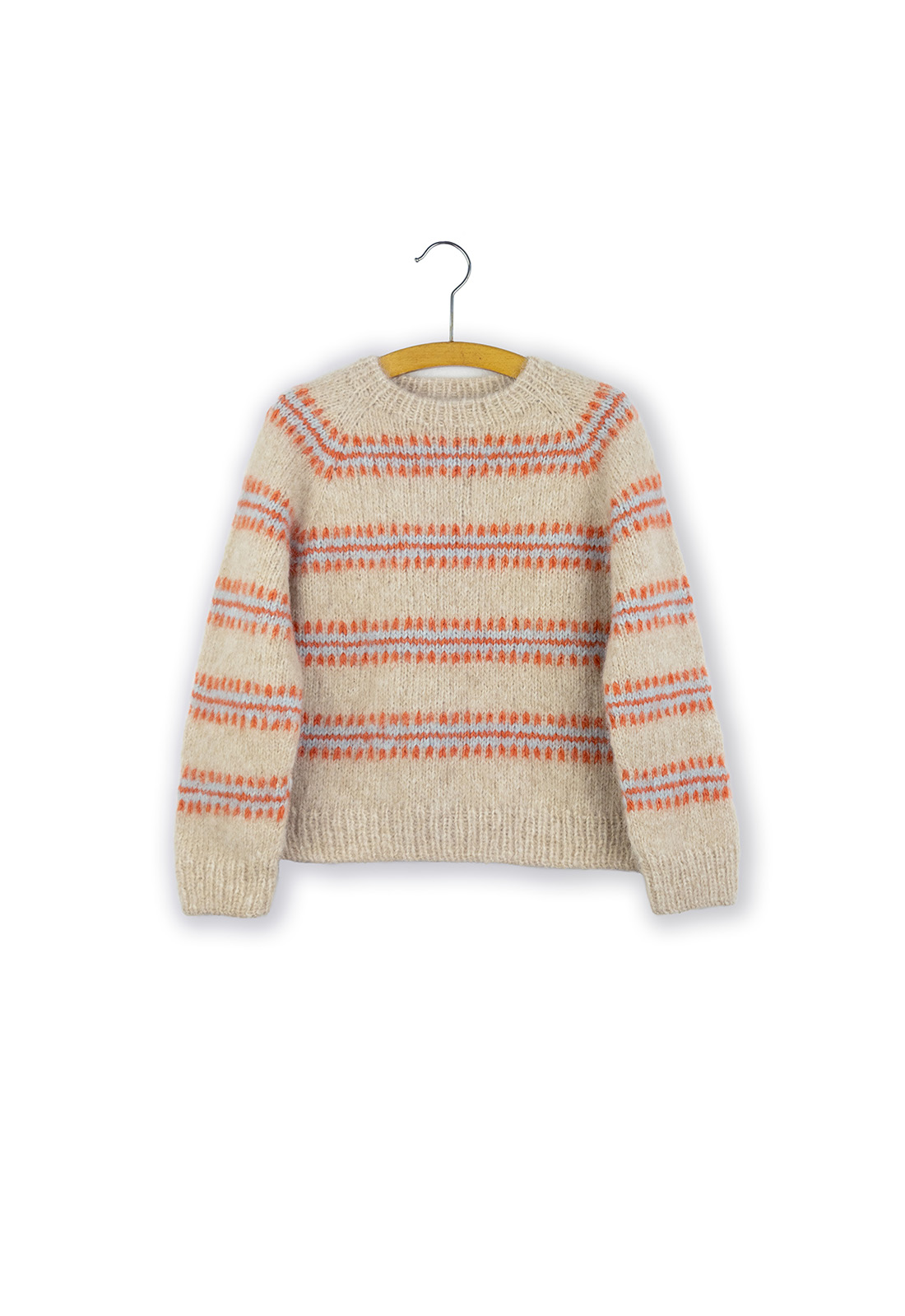 Isager Little Norma Sweater kit tricot pull enfant