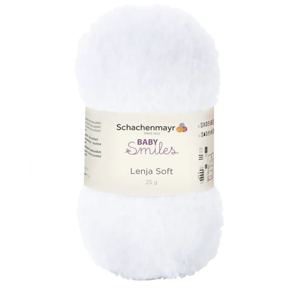 Schachenmayr fil doux blanc 01001 pelote blanche