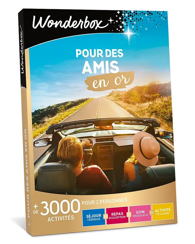 Wonderbox Ami en Or coffret cadeau 2 personnes manoir spa