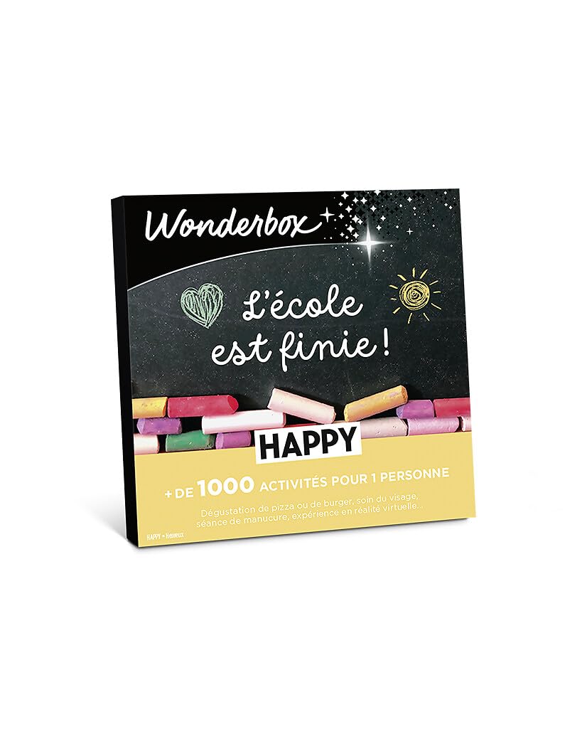 Wonderbox Happy L'école Est Finie coffret cadeau 1 personne