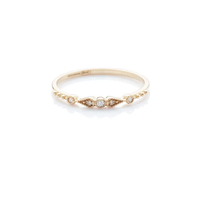 Angèle Brousse Stella 5 diamants bague or 18 carats 3 ors