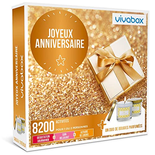 Wonderbox Joyeux Anniversaire coffret cadeau 1-2 personnes