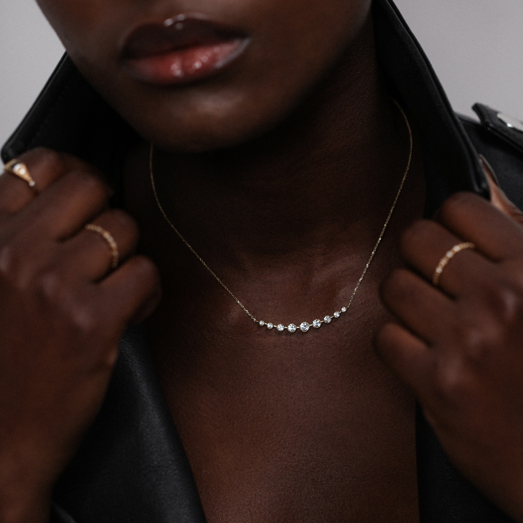 Angèle Brousse Cessi collier Cascade topazes or jaune 18ct