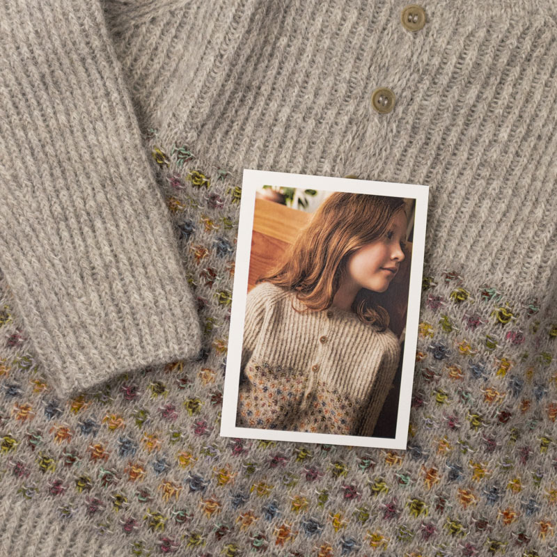 Isager Yarn Kits Little Agnes Sweater kit pull