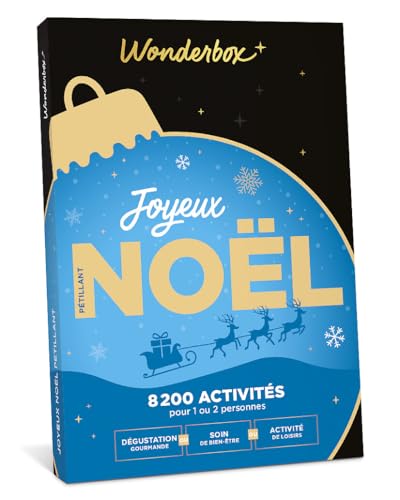 Wonderbox Joyeux Noël Pétillant coffret 1 ou 2 personnes activité