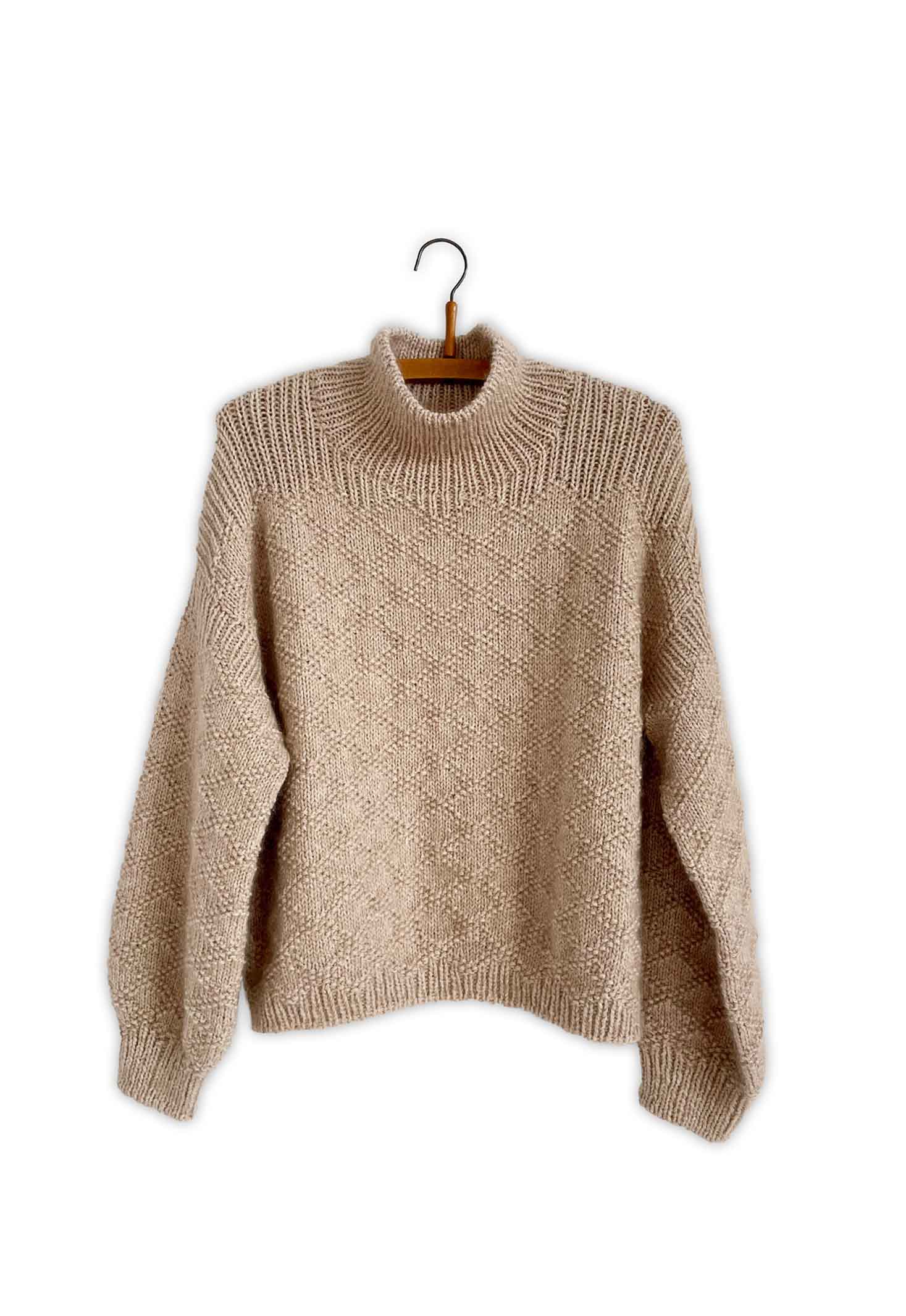 Isager Texture Sweater kit tricot pull texturé