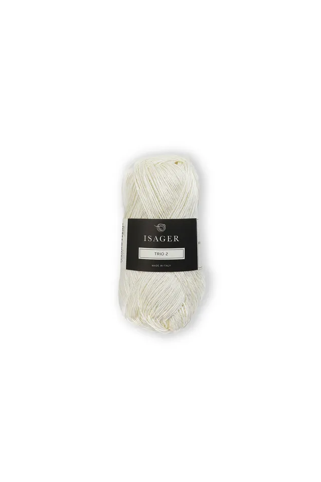 Isager Trio 2 fil tricot lin coton pelote