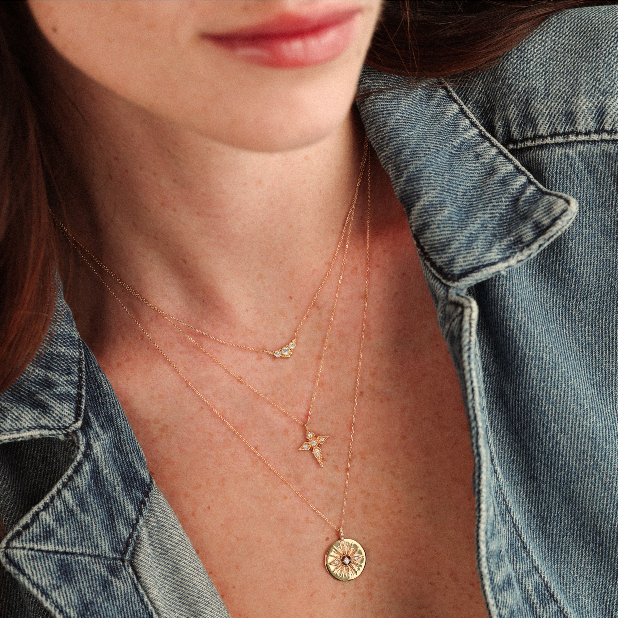 Angèle Brousse Susie Collier Or Jaune 18 Carats Topazes