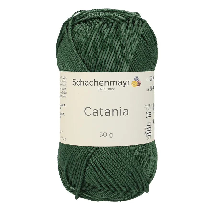 Schachenmayr Catania 0419 fil coton 50 g vert Tannenbaum