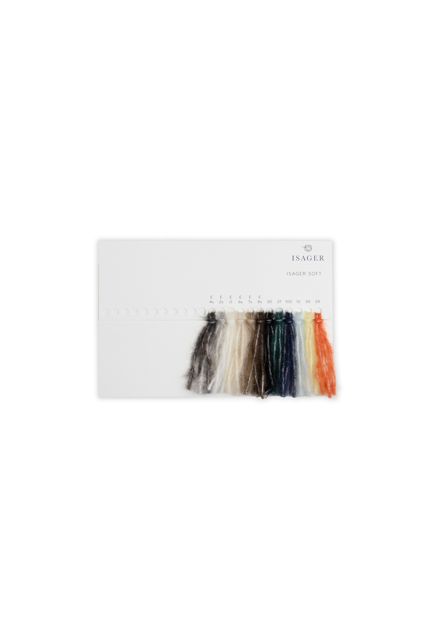 Isager Soft Farvekort nuancier laine carte couleurs