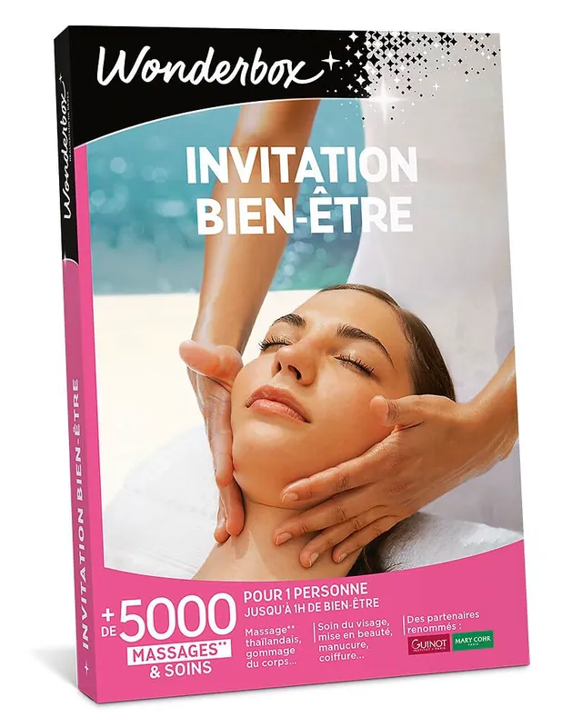Wonderbox Invitation Au Bien Etre coffret cadeau 1 personne soin spa