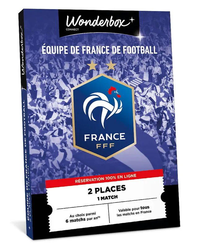 Wonderbox Équipe de France Football coffret 1 match 2 pers