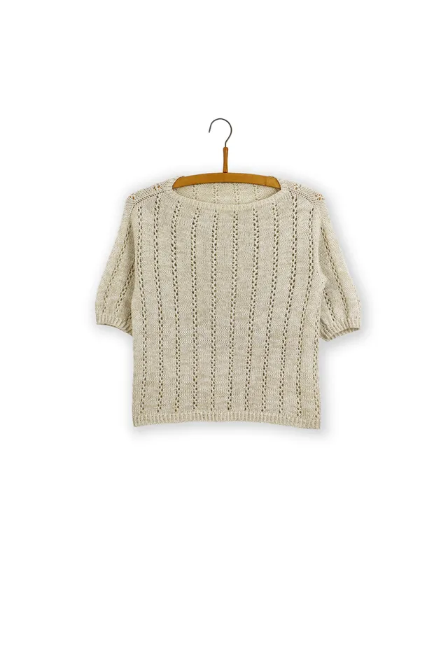 Isager Shore Tee kit tricot top été 88 EUR