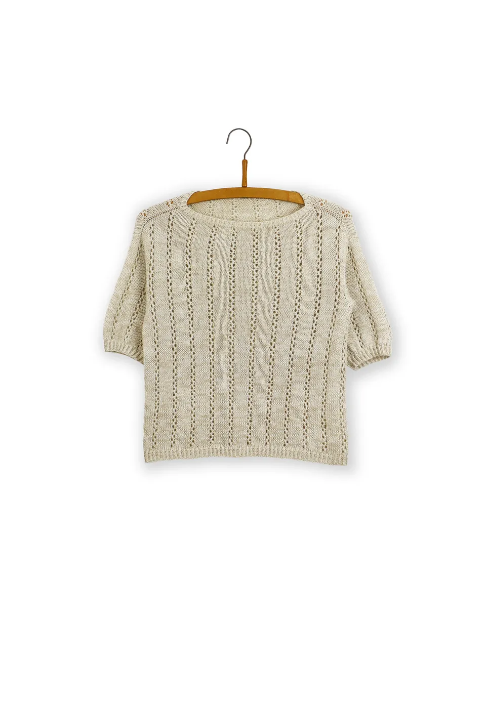 Isager Yarn Kits Shore tee kit tricot top