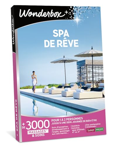 Wonderbox Spa de Rêve coffret bien-être 1-2 pers soin spa