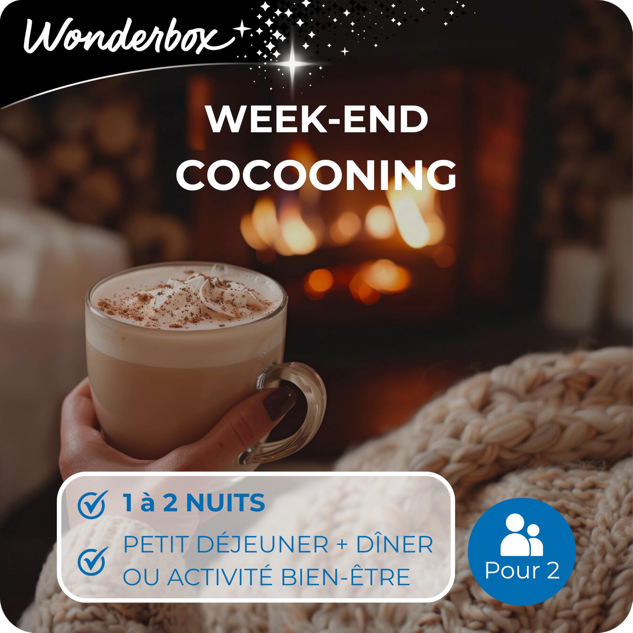 Wonderbox Week-End Cocooning coffret séjour 2 pers.