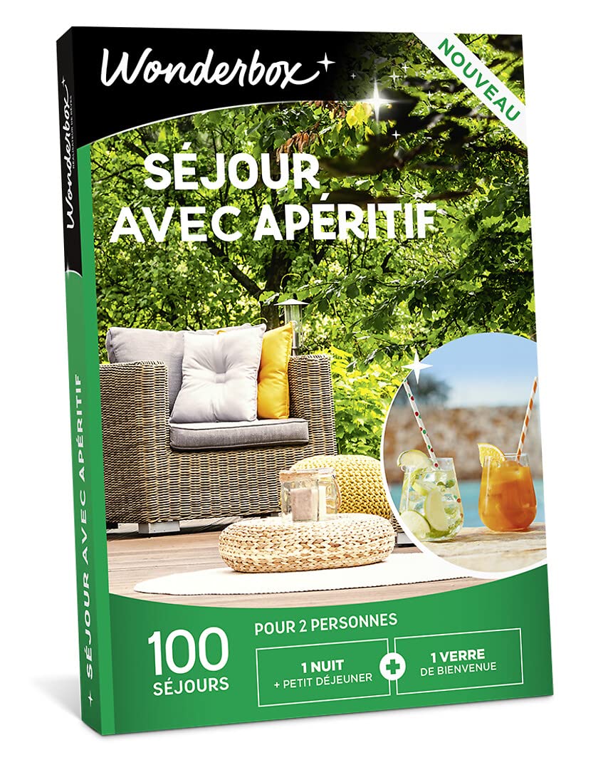 Wonderbox Séjour & week-end Apéritif coffret 2 pers 1 nuit