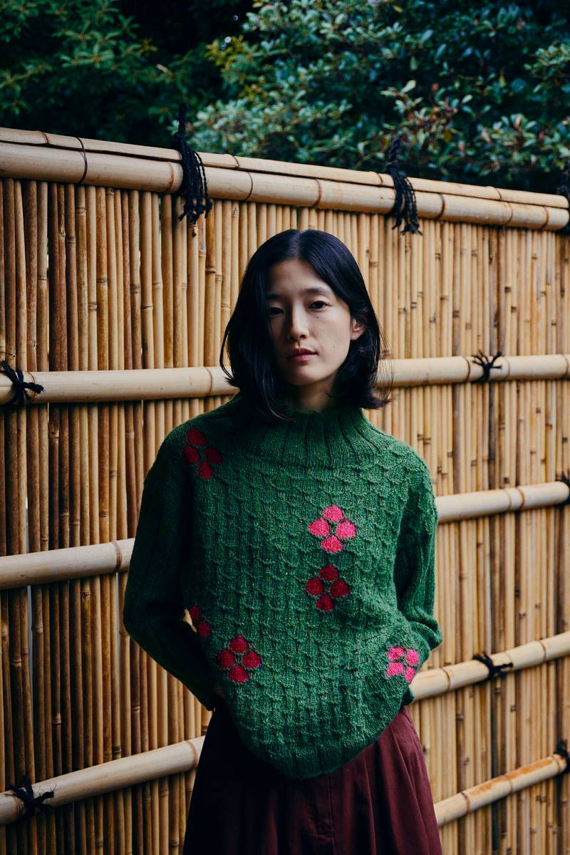 Isager Garden Life kit tricot pull laine