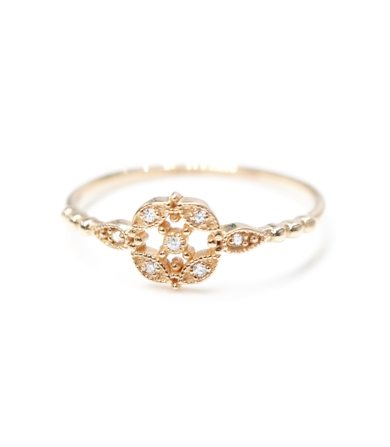 Angèle Brousse Romance sweet bague or 18 carats 7 diamants