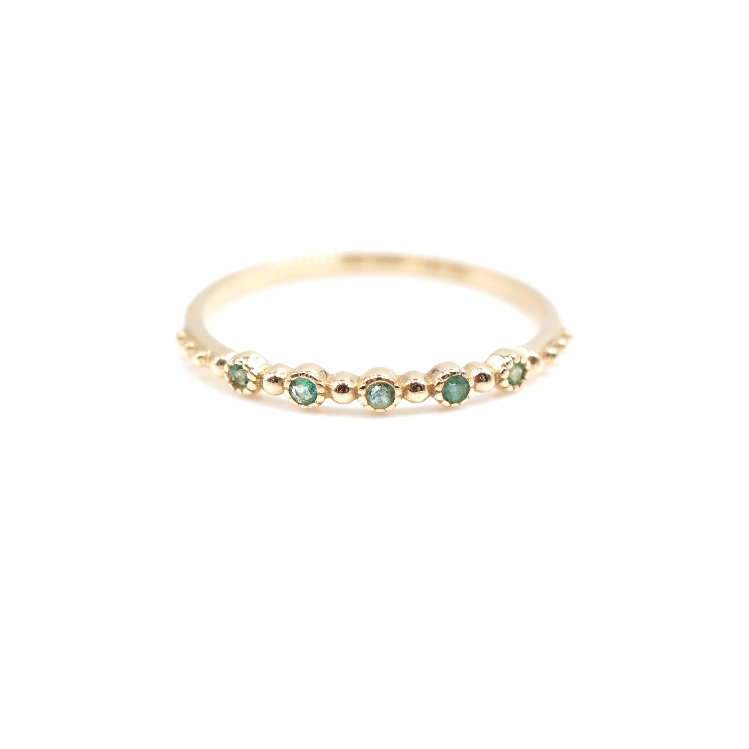 Angèle Brousse Nina Small Colors bague or émeraude