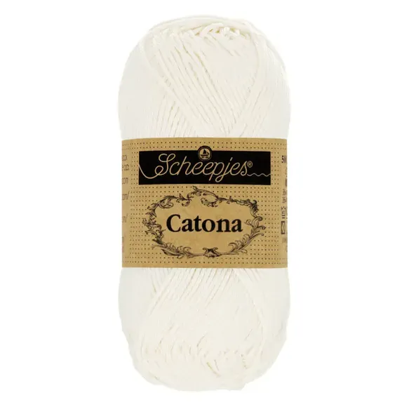 Scheepjes Catona 0105 fil coton pelote 50g mercerisé