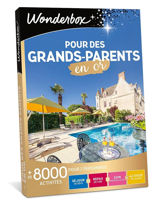 Wonderbox Grands-Parents en Or coffret cadeau 2 pers.