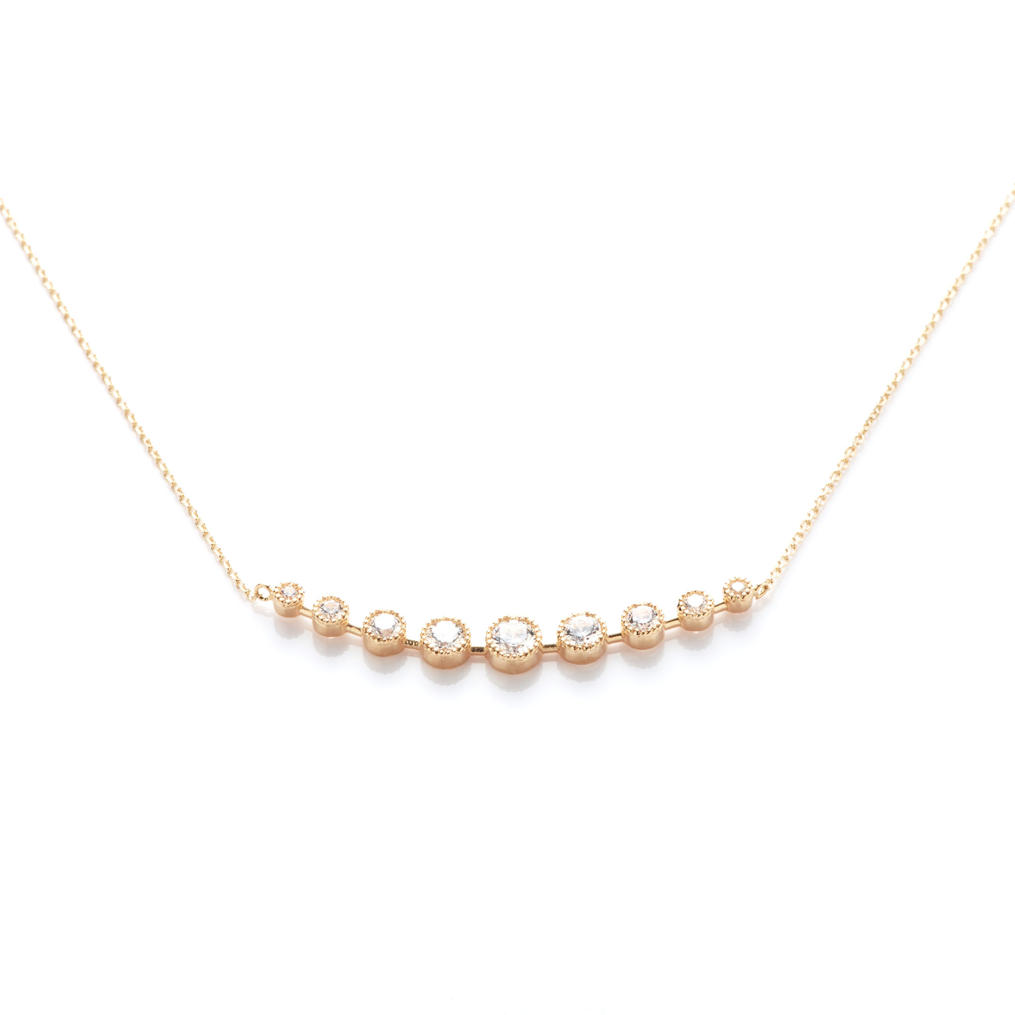 Angèle Brousse Cessi collier Cascade topazes or jaune 18ct