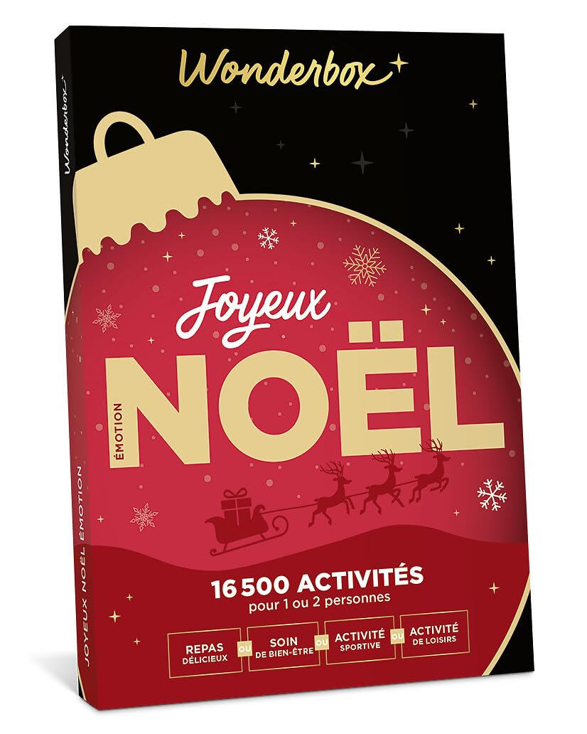 Wonderbox Joyeux Noël Émotion coffret cadeau multi 1 ou 2 pers
