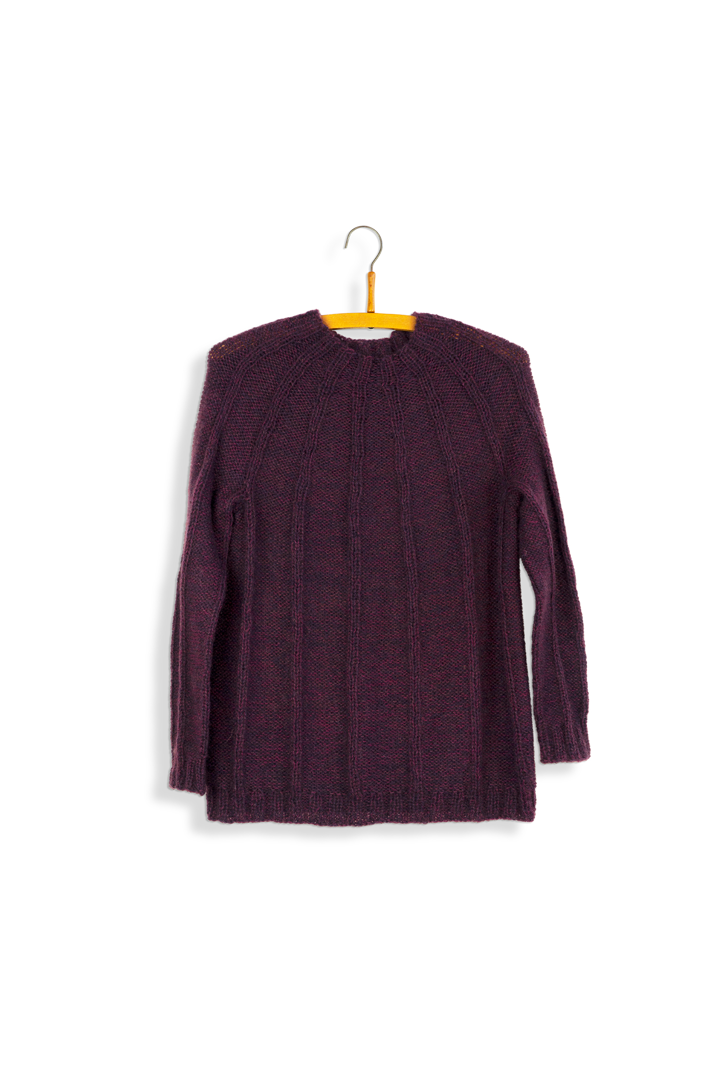 Isager Pullover Red Beet kit tricot pull laine
