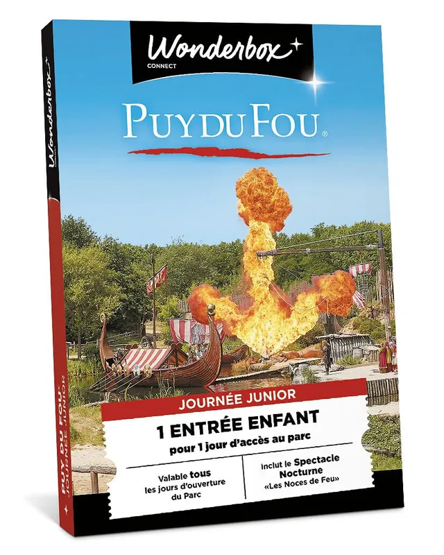 Wonderbox Connect Puy du Fou coffret 1 jour 1 enfant