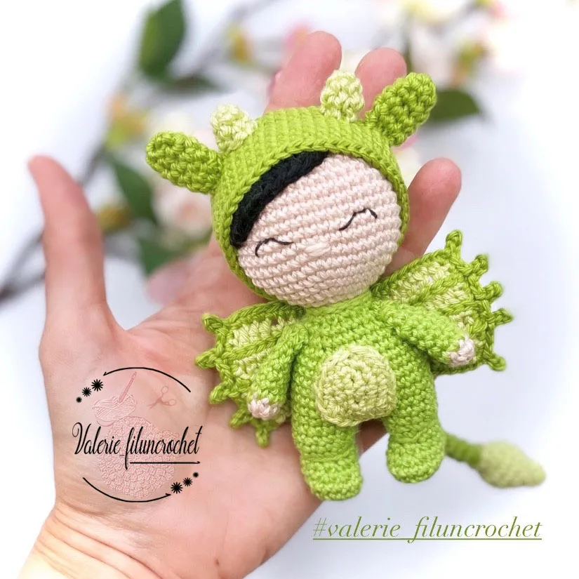 Valerie Fil Un Crochet Georges fil tutoriel poupée dragon