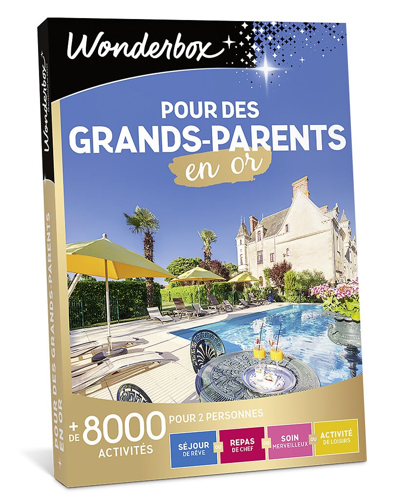 Wonderbox Grands-Parents en Or coffret cadeau 2 pers.