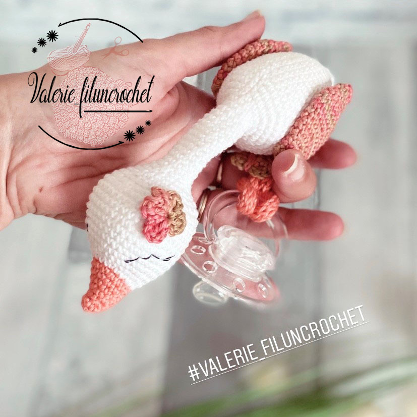 Céline le cygne patron crochet tutoriel amigurumi PDF