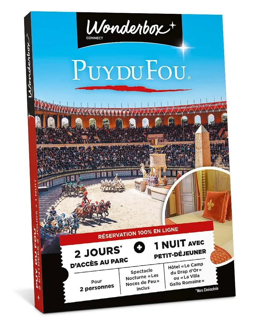 Wonderbox Puy du Fou Séjour coffret parc 2 jours 2 pers.