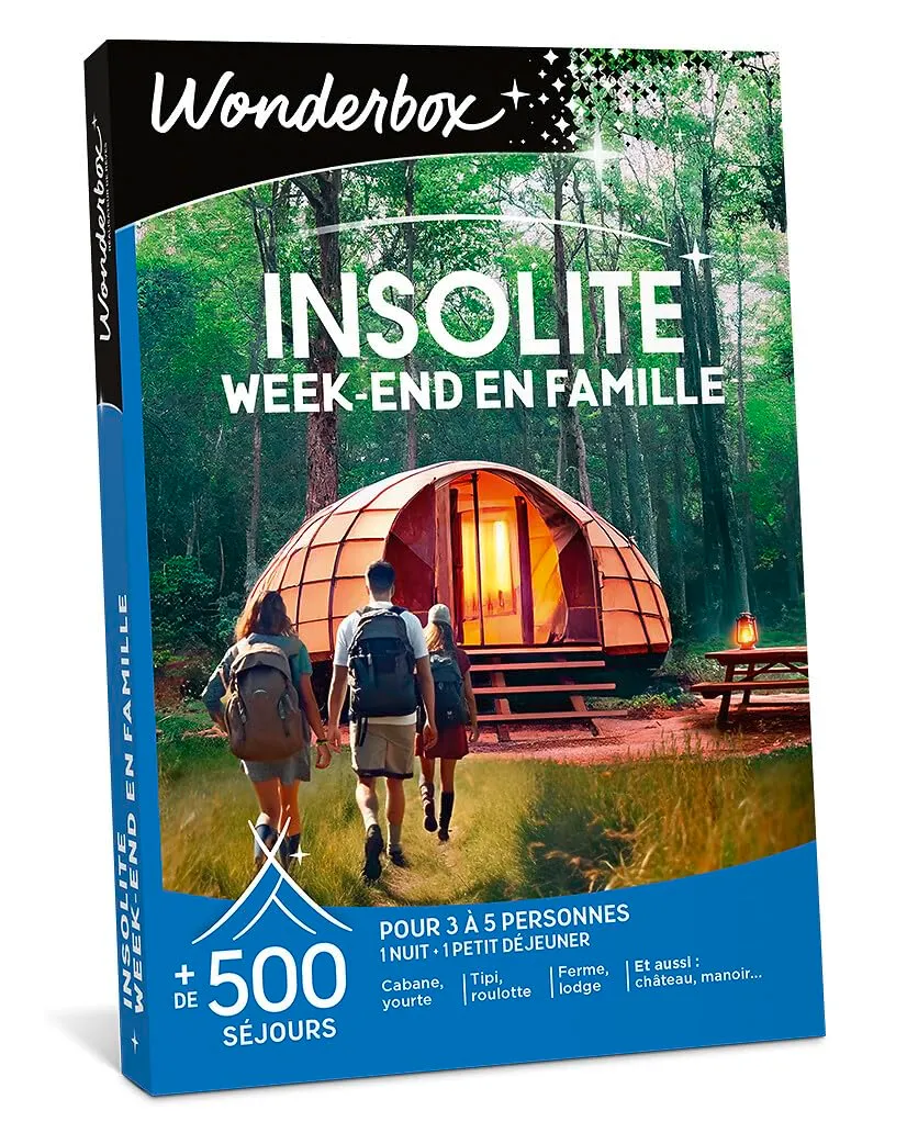 Wonderbox Séjour & Week-end Week-End Insolite coffret cadeau famille