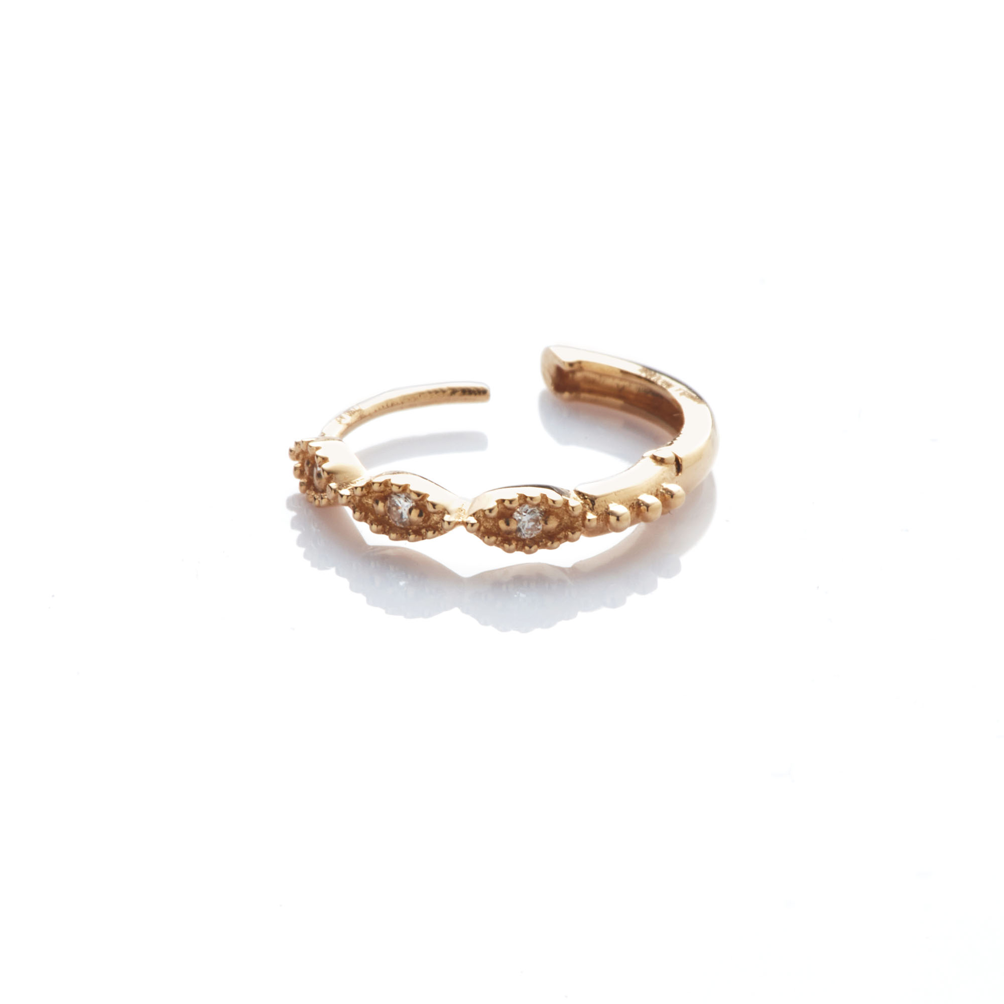 Angèle Brousse Gina mini créole or jaune 18 carats 0,8 cm