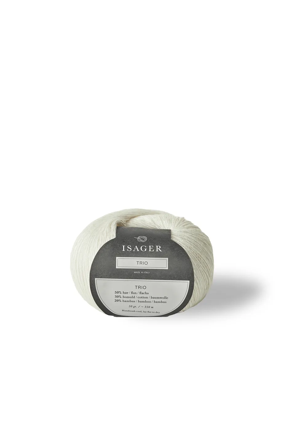 Isager Yarn Trio 1 pelote coton lin bambou