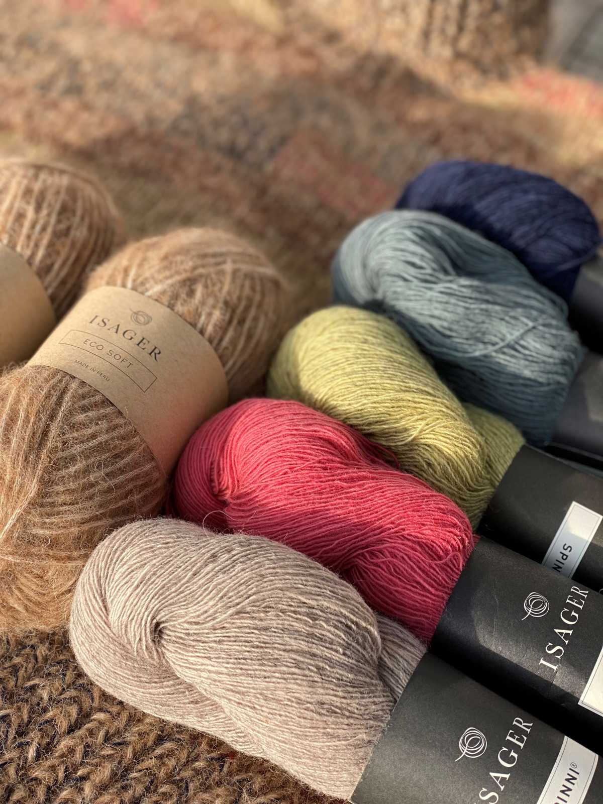 Isager Yarn Kits Brick sweater kit tricot pull à tricoter