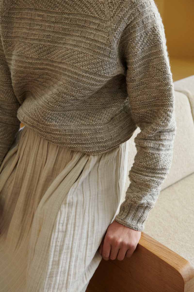Isager Ancher Sweater kit tricot pull femme laine