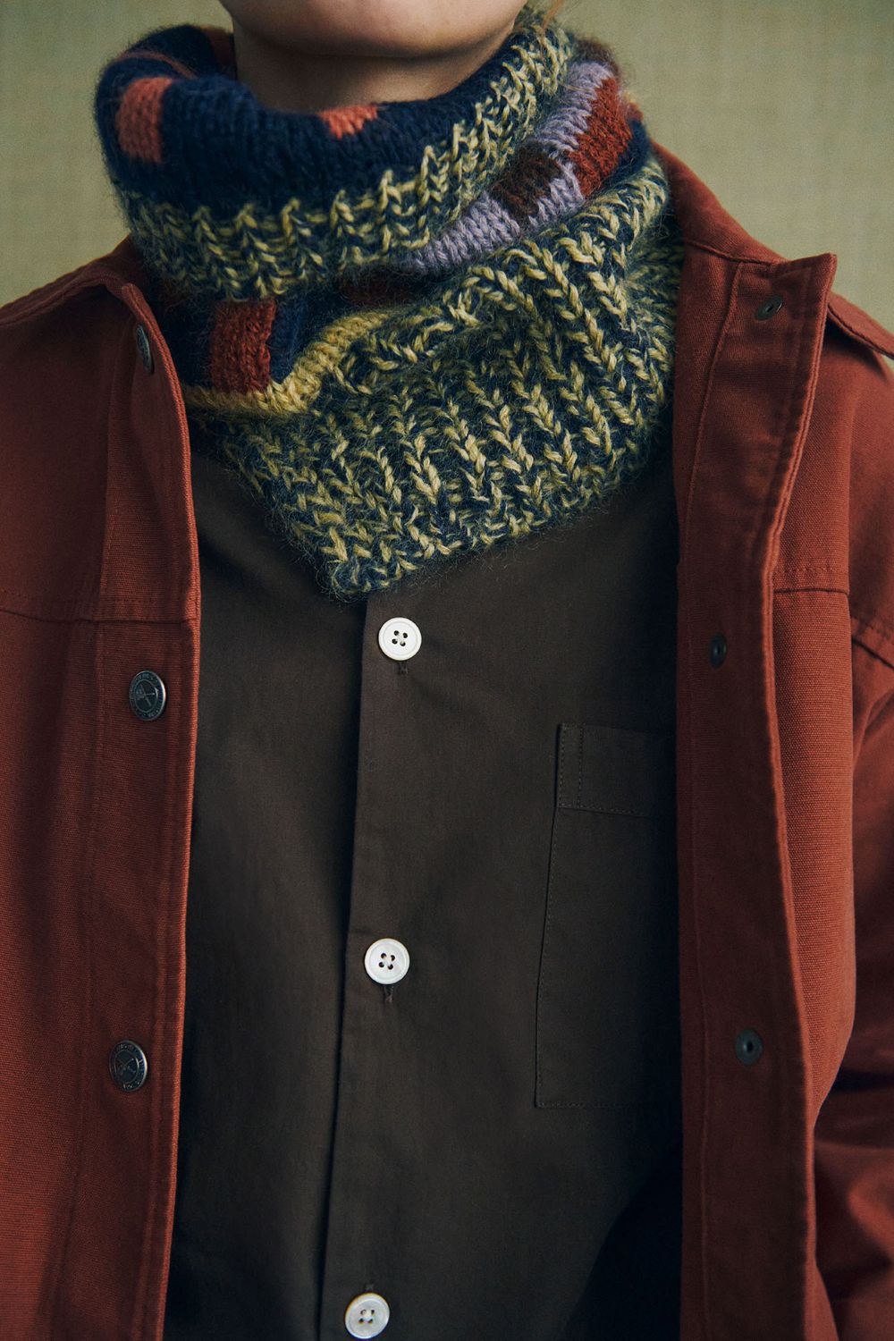 Isager Anni Cowl kit tricot snood col laine