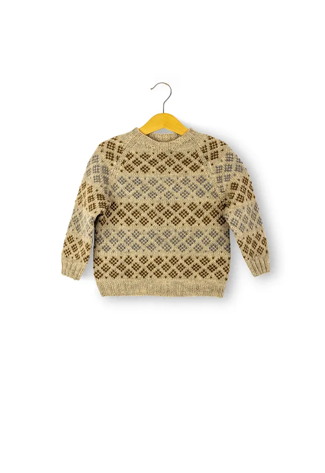 Isager Carlos Sweater kit tricot pull en laine