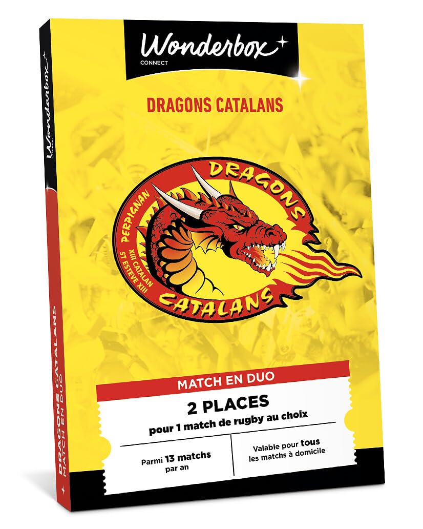 Wonderbox Dragons Catalans coffret cadeau 2 places rugby