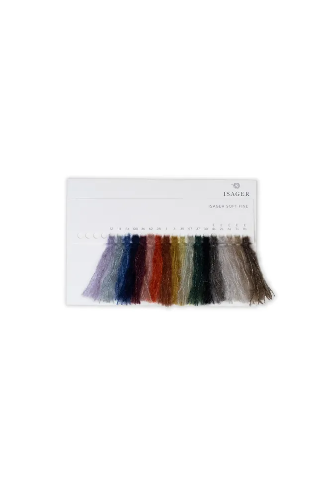 Isager Accessories Soft Fine nuancier fils laine mohair