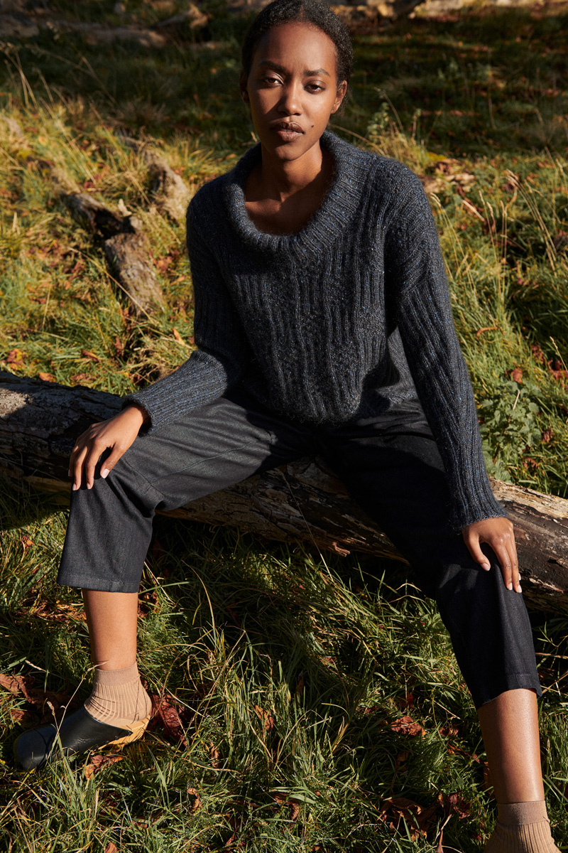 Isager Yarn Kits Blå kit tricot pull bleu