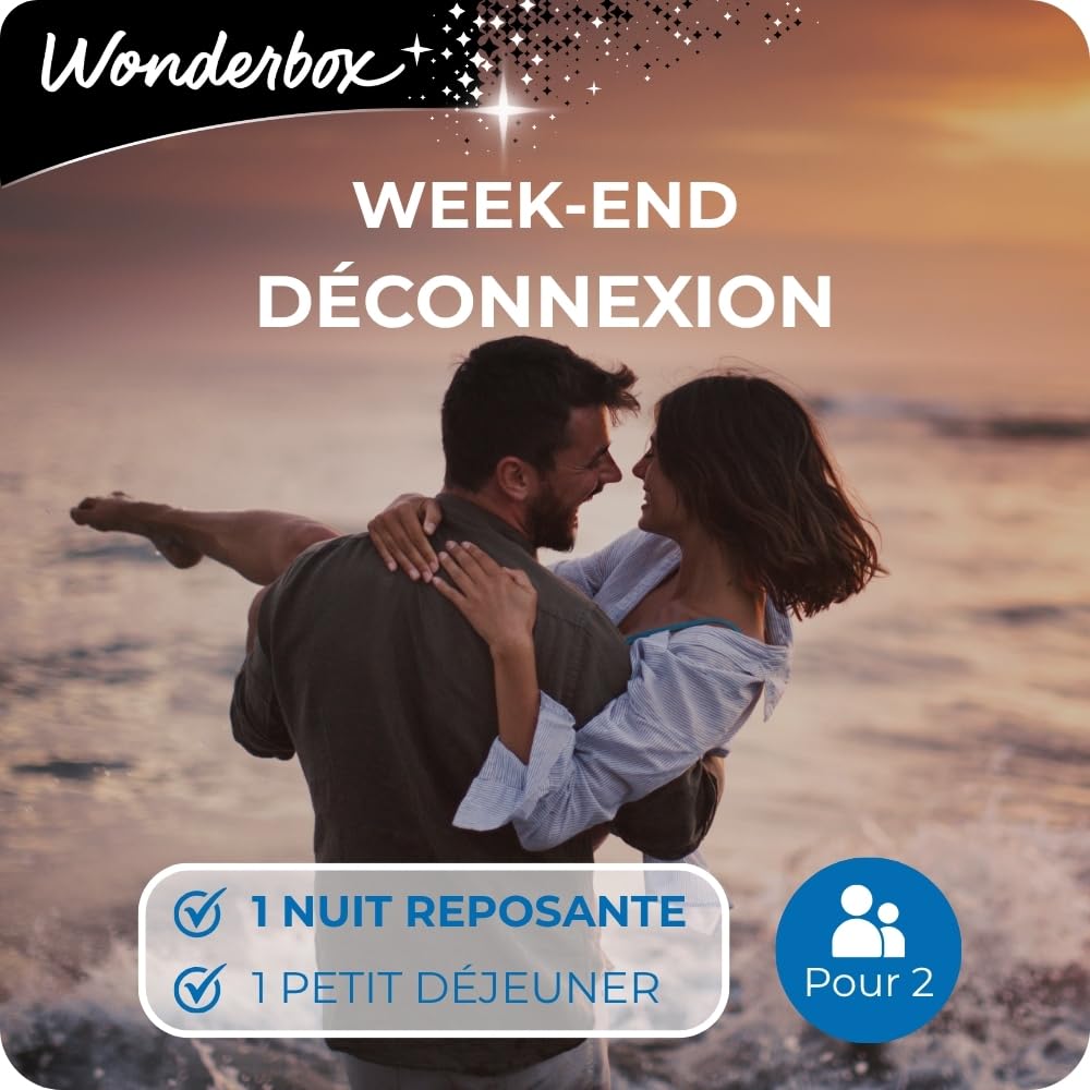 Wonderbox Week-End Déconnexion coffret cadeau 1 nuit 2 personnes